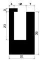 ТУ1-0299 - резиновые профили - U-образные профили