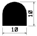 HR 1201 - Профили из резины EPDM - Полукруглые, D-образные