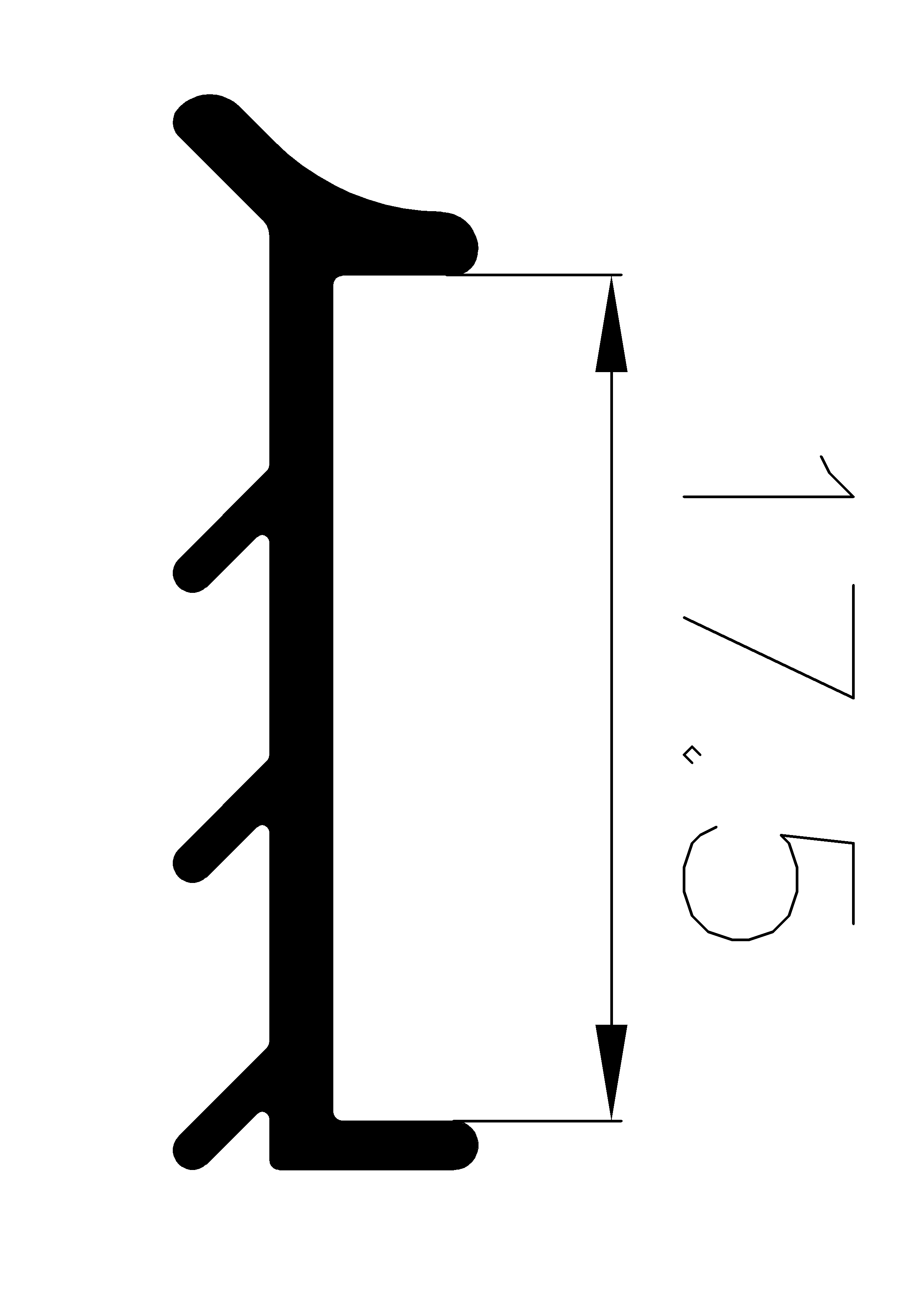 5460360KG - резиновый профиль - Профили для дверных коробок