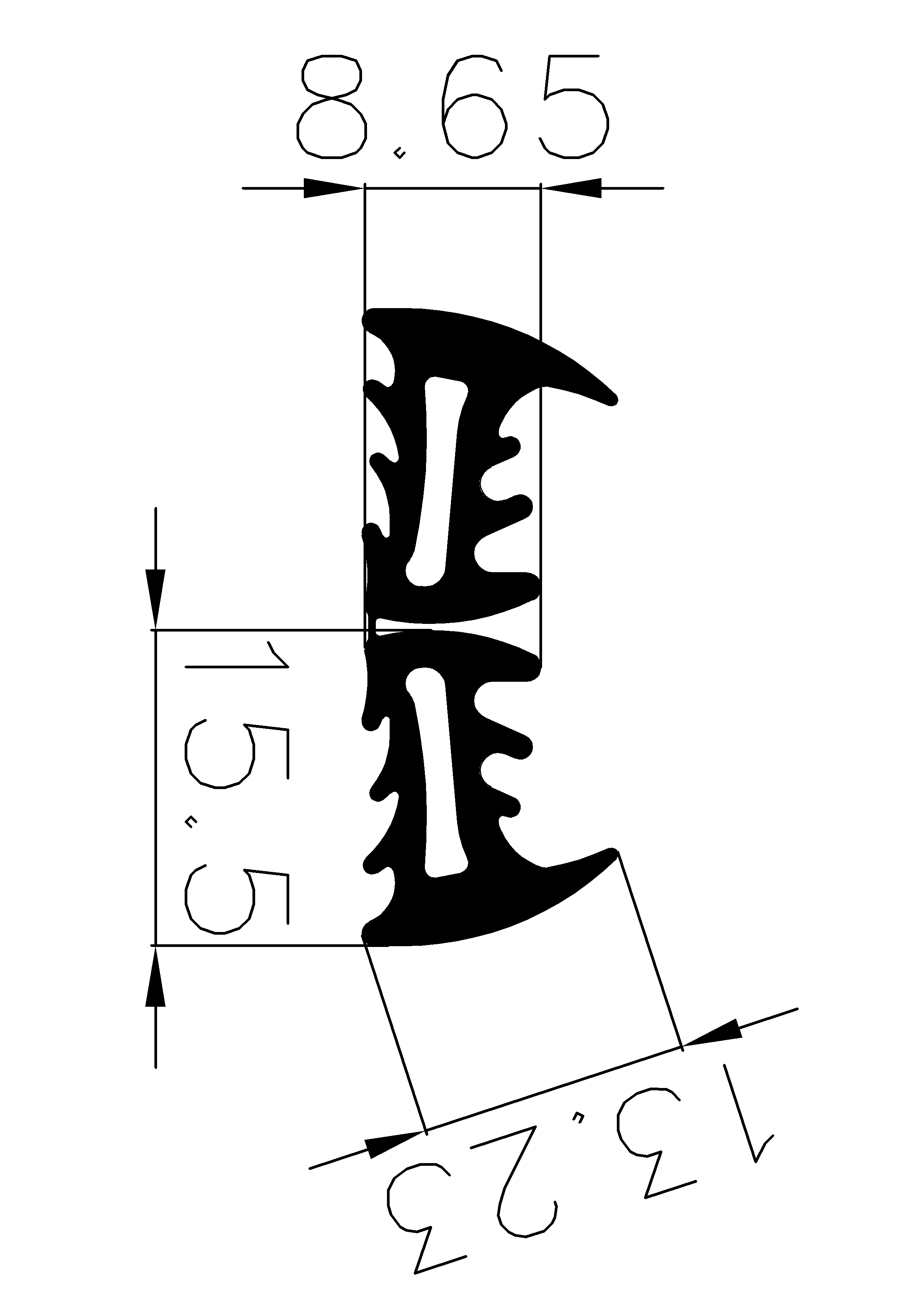 9610365KG - Профили для остекления