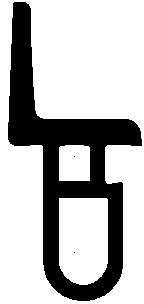 Z1 - G644 14×31×8,3 мм - резиновый профиль - Профили дверных коробок