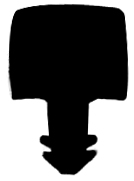 FA - G684 14×10 мм - резиновые профили - Крышка и Т-образные профили